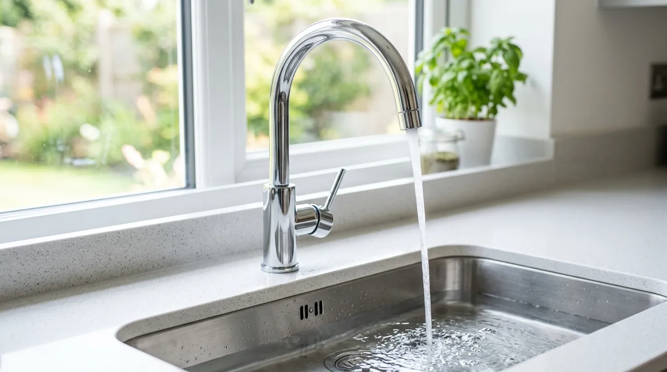 Local Plumbing Master Pros same day plumber fixing a faucet in Elwood, UT